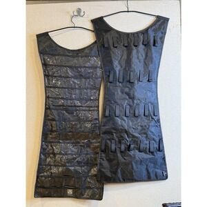 Lot 2 : Umbra Little Black Dress Hanging Jewelry Organizer Black 42" x 18"